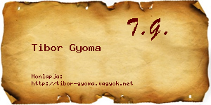Tibor Gyoma névjegykártya